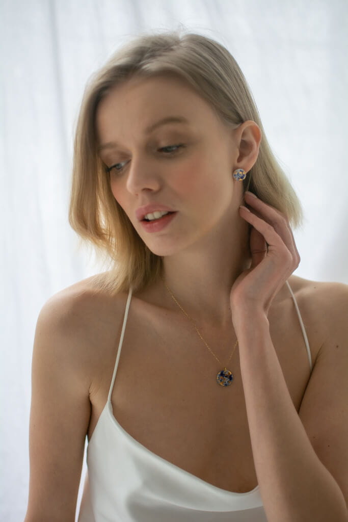 Zawieszka, błękitna, ZŁOTE PIEGI - Image 3