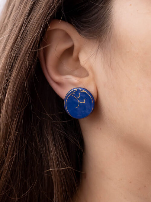 Kolczyki sztyfty średnie KOTY, różne kolory