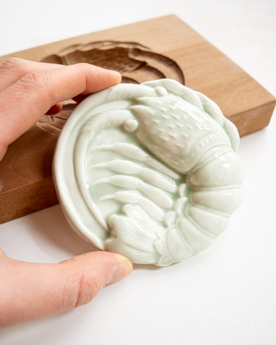 wall sculpture EBI shrimp, pink (Kopia) (Kopia) (Kopia)