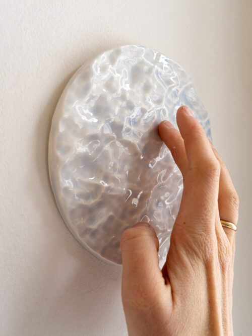 płaskorzeźba na ścianę TAFLA WODY, lodowy błękit – PREORDER